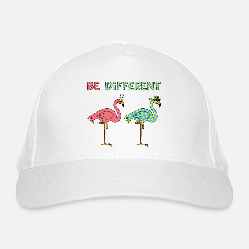 Flamant rose différent Casquette classique bio