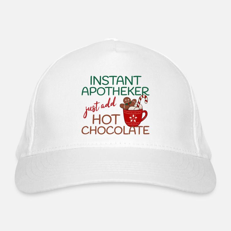 Instant Pharmacist Hot Chocolate Christmas Organic Baseball Cap