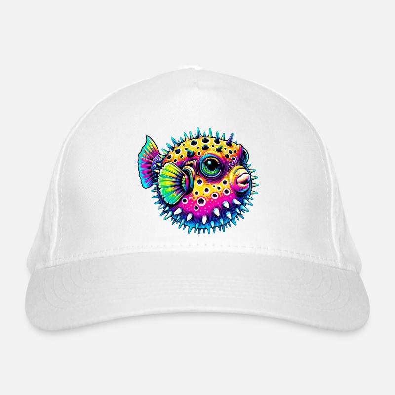 Kugelfisch Bio-Baseballkappe