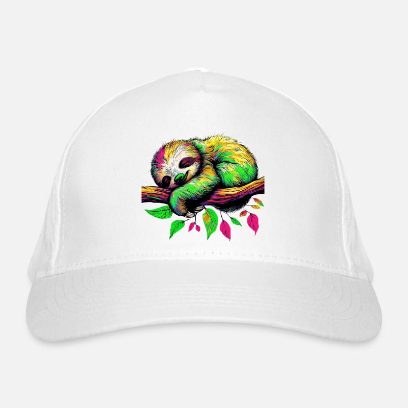 Faultier Bio-Baseballkappe