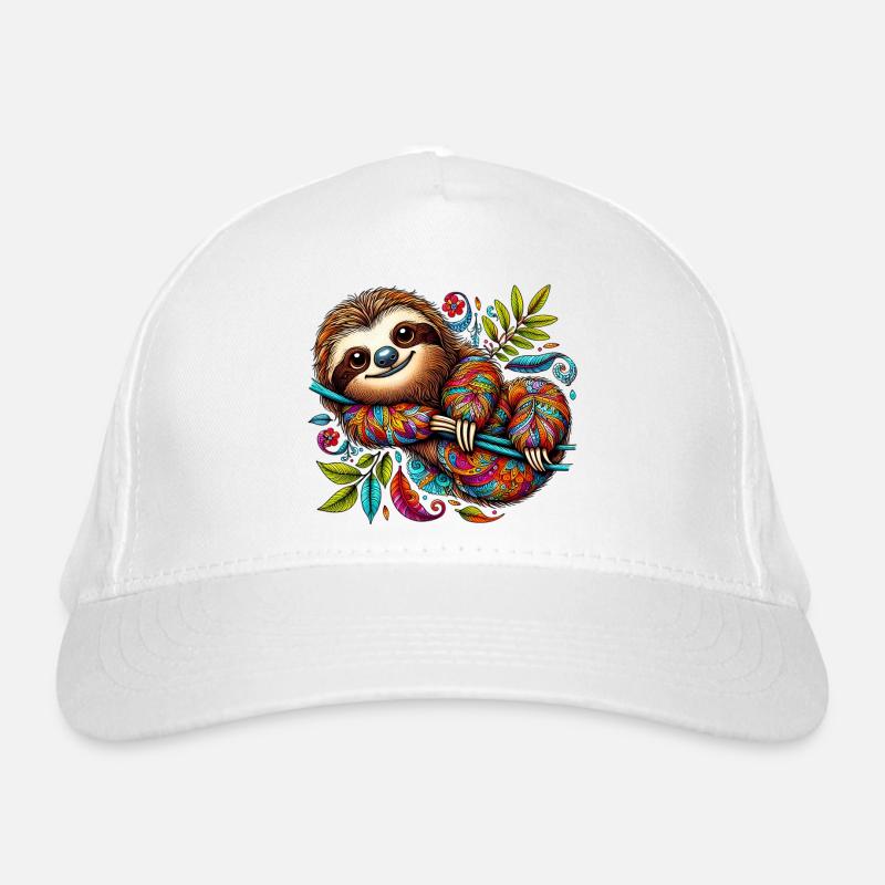 Sloth Organic Baseball Cap
