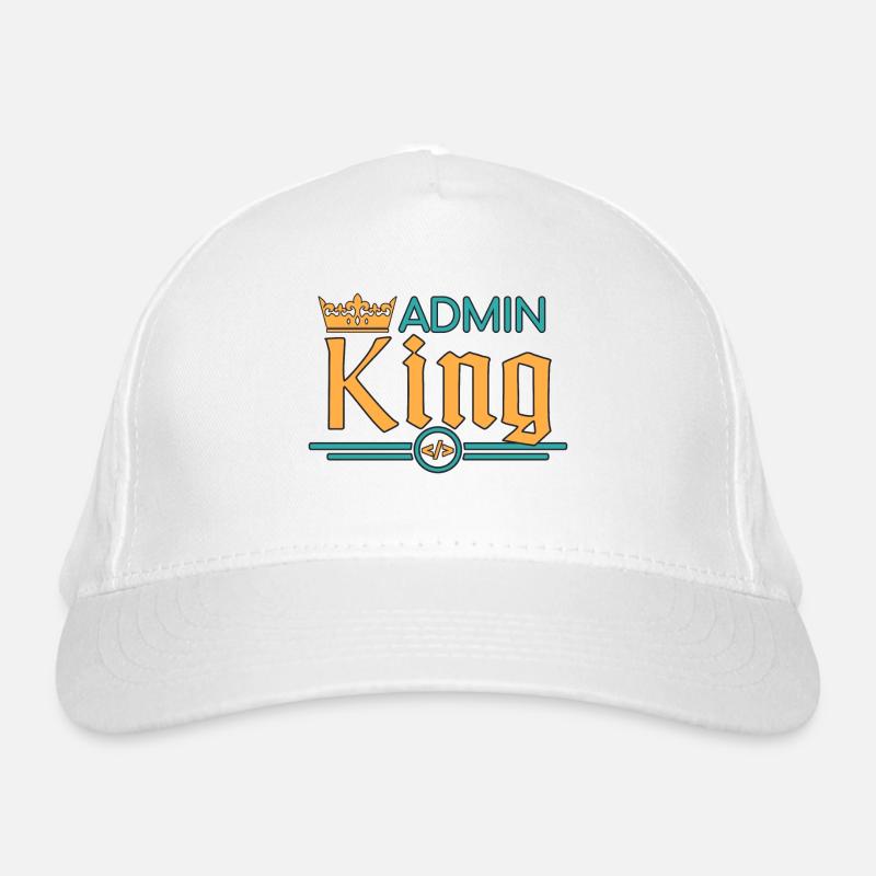 Admin King Administrator Organic Baseball Cap