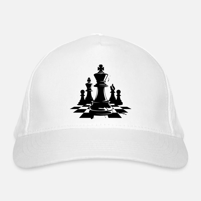 Graphiques de pièces d’échecs Casquette classique bio