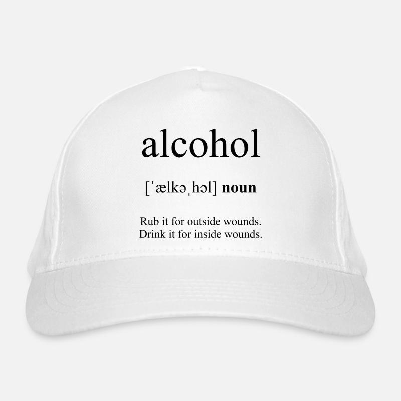 Alcohol (Alkohol) Definition Dictionary Organic Baseball Cap