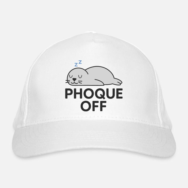Phoque Off – Jeu de mots drôle et décalé Casquette classique bio