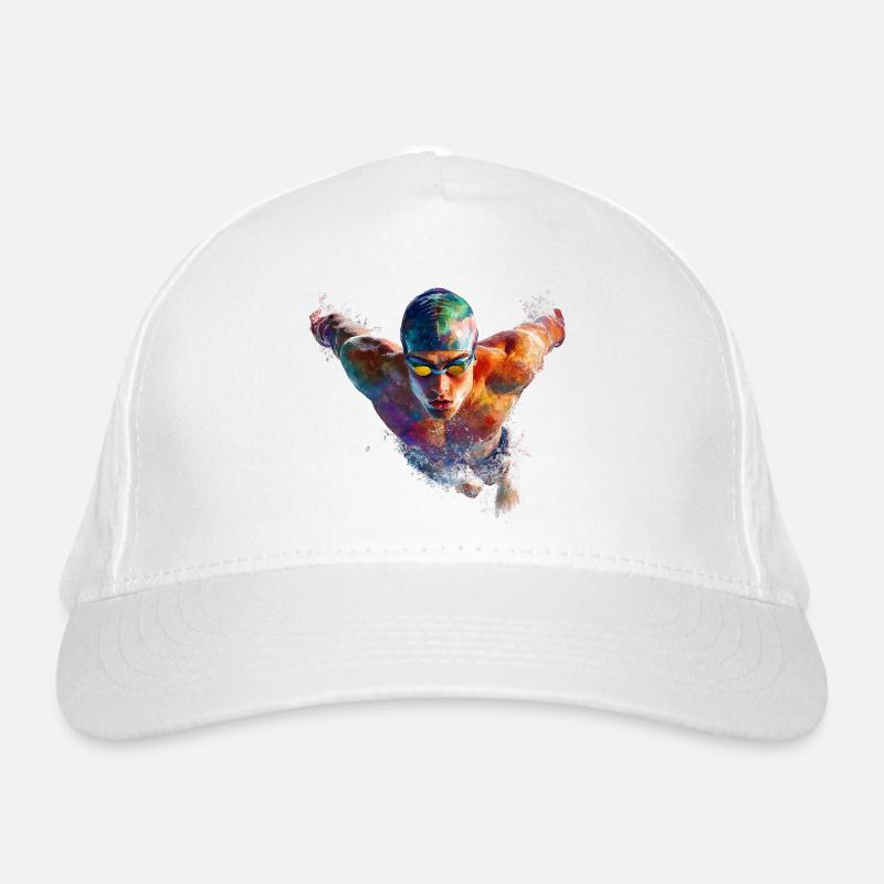 Wasserschwimmer Farbexplosion Bio-Baseballkappe