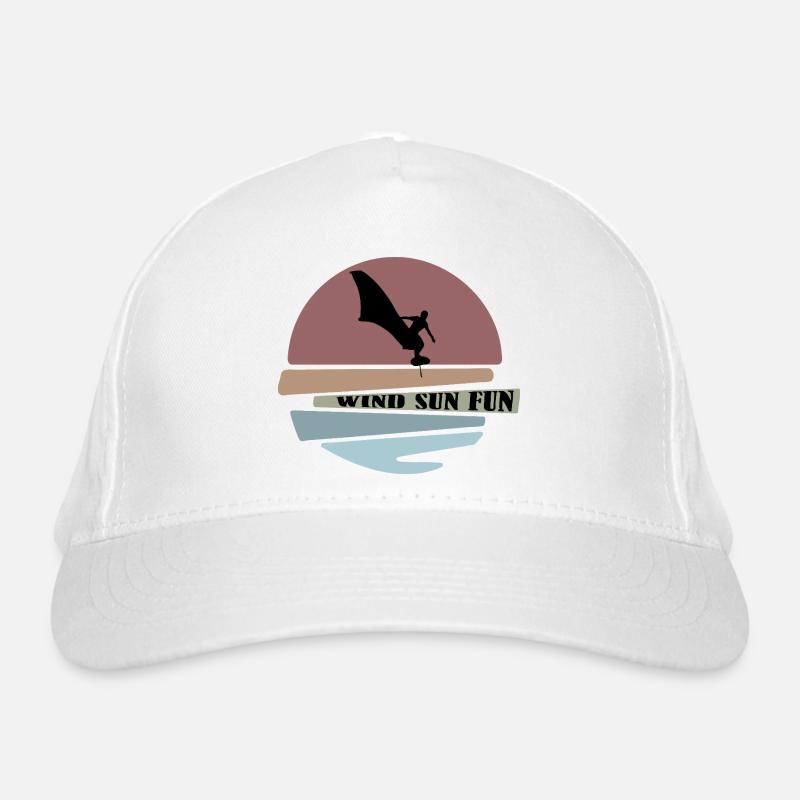 Wingfoil sunset Silhouette Organic Baseball Cap