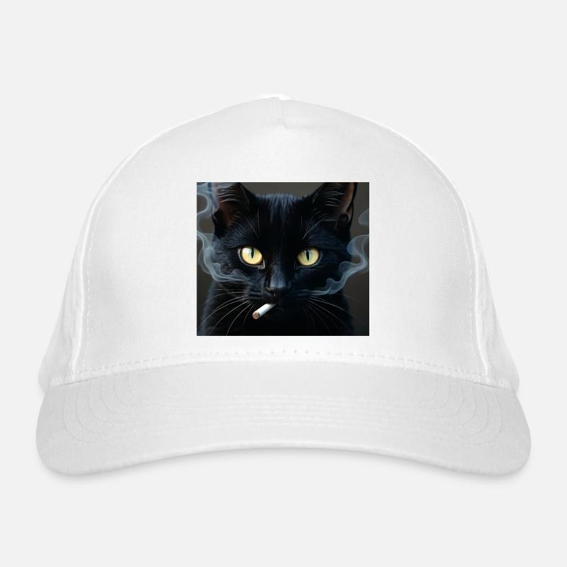 Rauchende Katze Generation Z Meme Katze raucht Bio-Baseballkappe