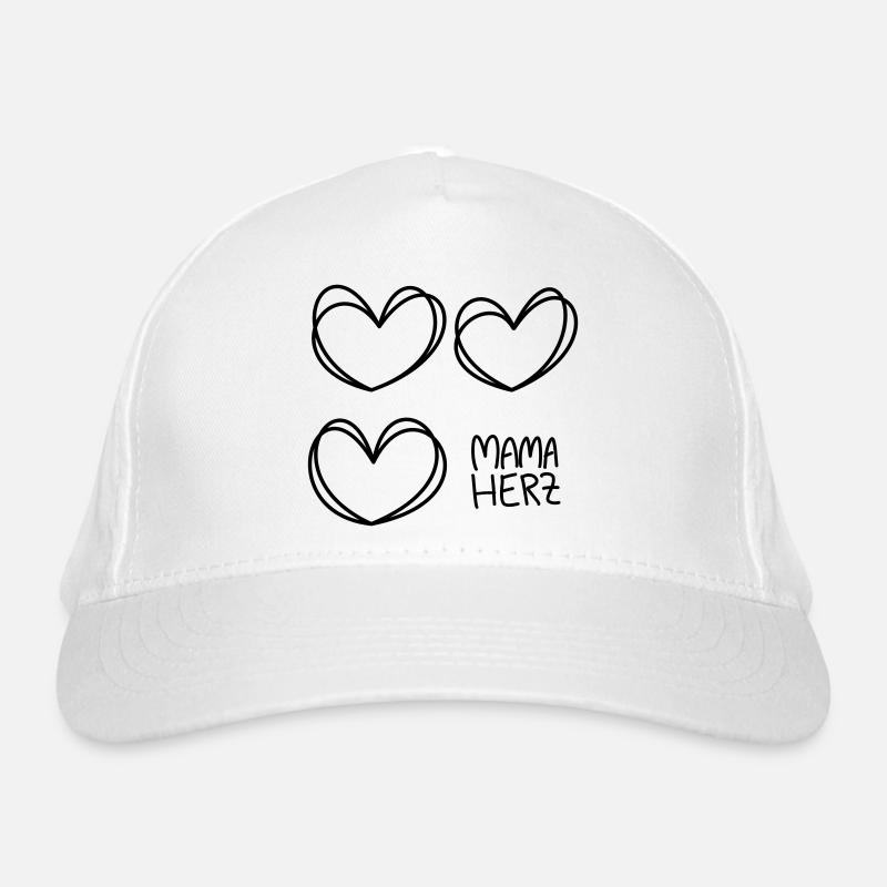 Mama Herz Bio-Baseballkappe