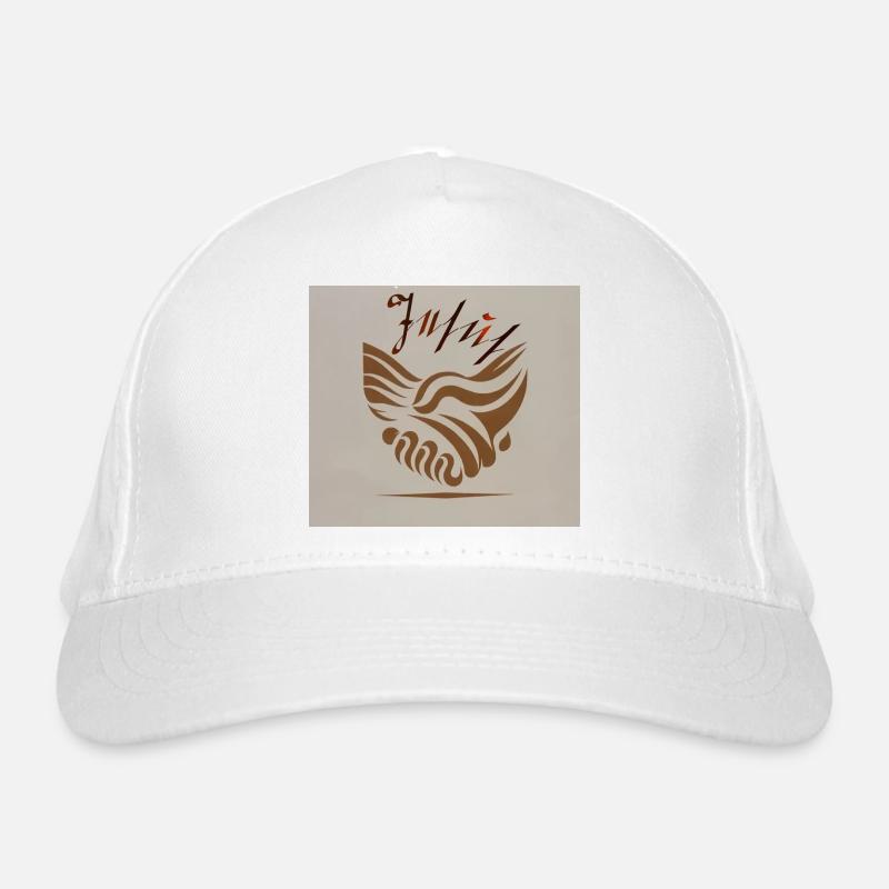 Abstract Handshake Peace Waves Jesus Organic Baseball Cap
