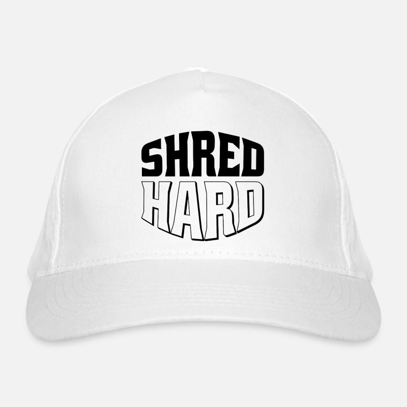 Shred Hard Snowboard Style Organic Baseball Cap