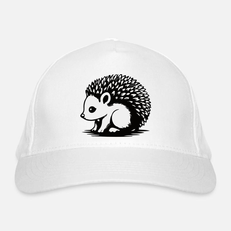 Silhouette Hérisson Monochrome Casquette classique bio