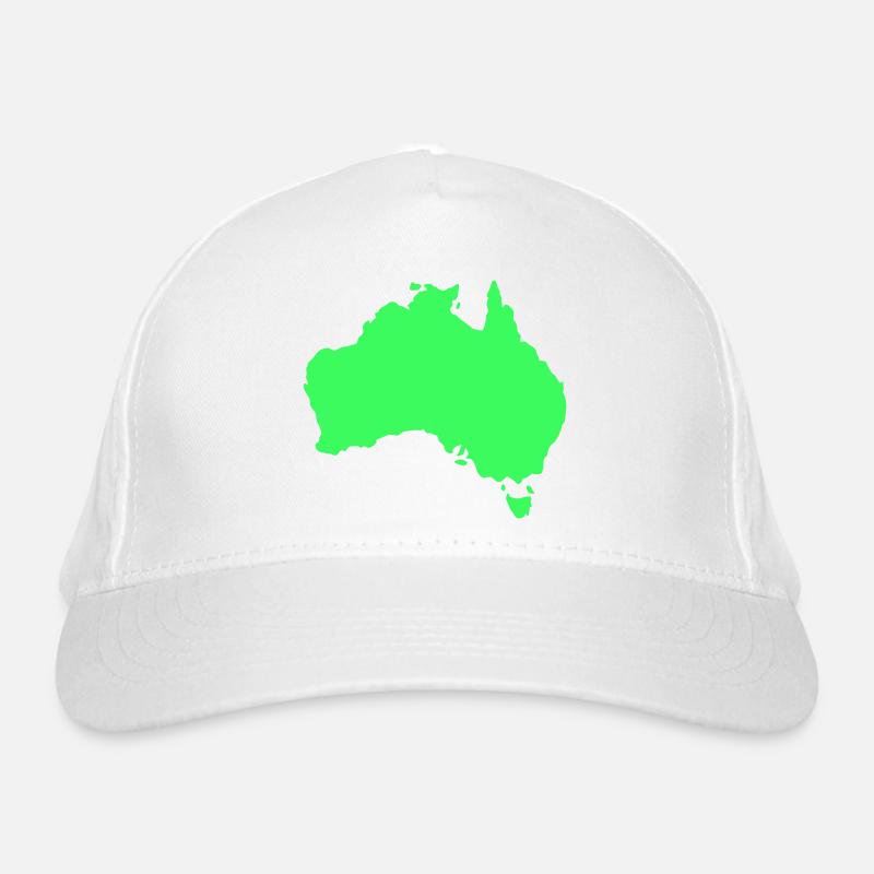 Australien Silhouette  Bio-Baseballkappe