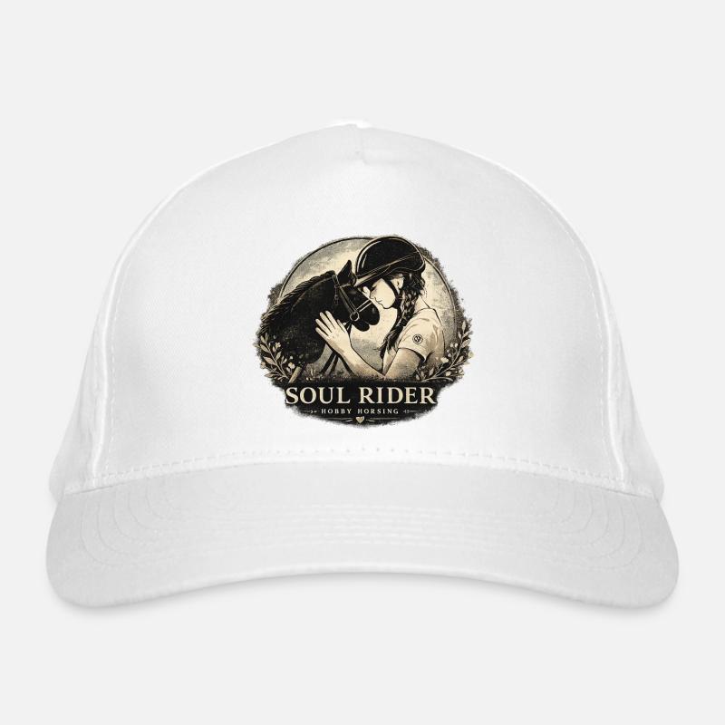 Cavalier d’âme Cavalier Cavalier Cheval de passe-temps Fille Tristesse Casquette classique bio