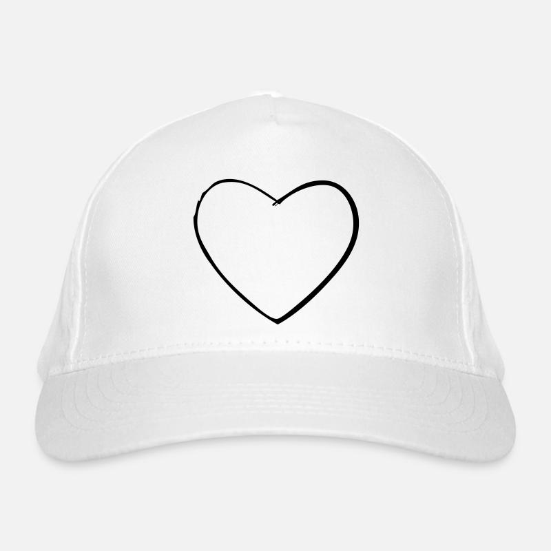 Herz Bio-Baseballkappe