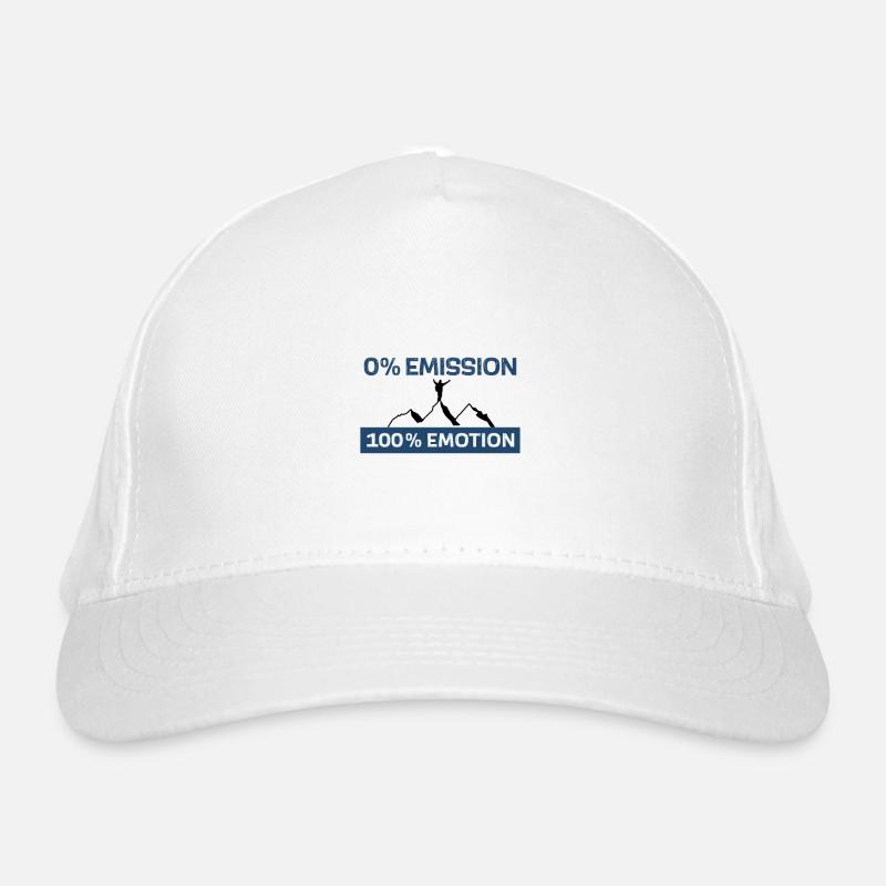 0% emission 100% emotion Organic Baseball Cap