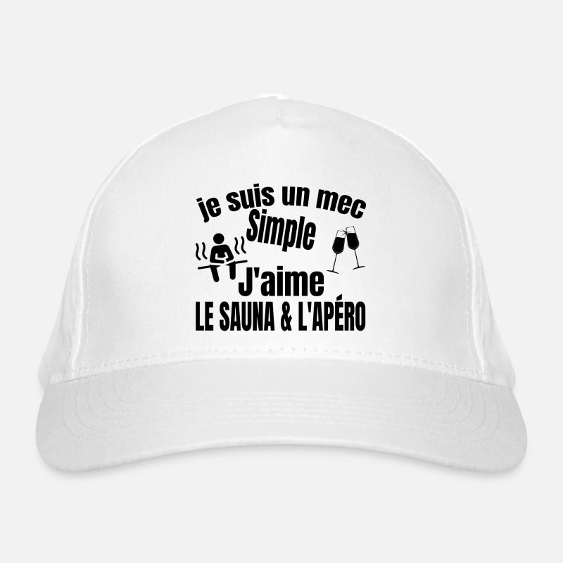 sauna et apéro Casquette classique bio