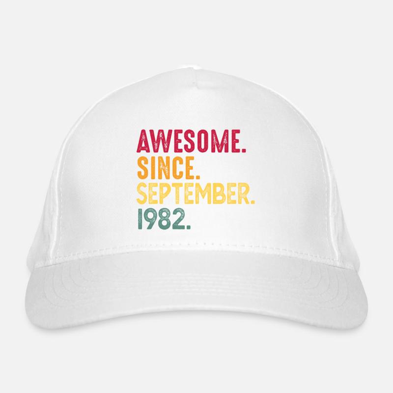 Septembre 1982 - cadeau du 40e anniversaire. Génial. Casquette classique bio