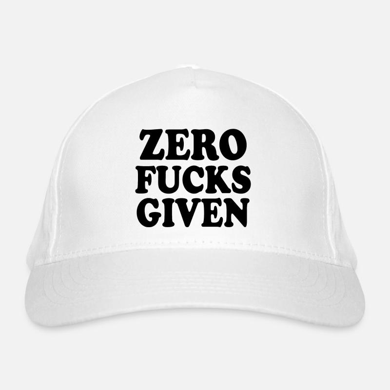 Zero fucks given Bio-Baseballkappe