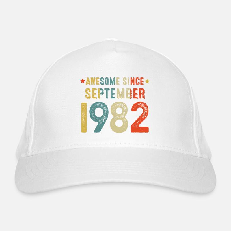 Septembre 1982 - cadeau du 40e anniversaire. Génial. Casquette classique bio
