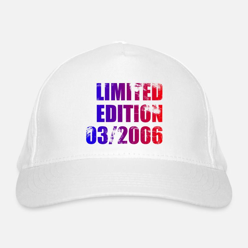 18. Geburtstag Limited Edition 03/2006 Bio-Baseballkappe