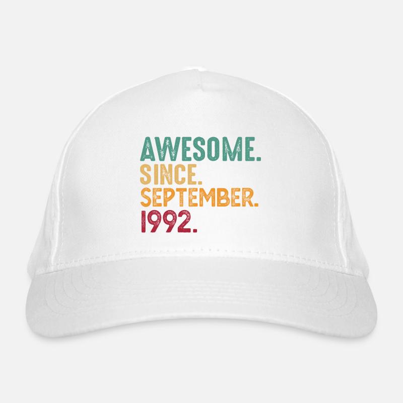 September 1992 - 30. Geburtstag Geschenk. Awesome. Bio-Baseballkappe