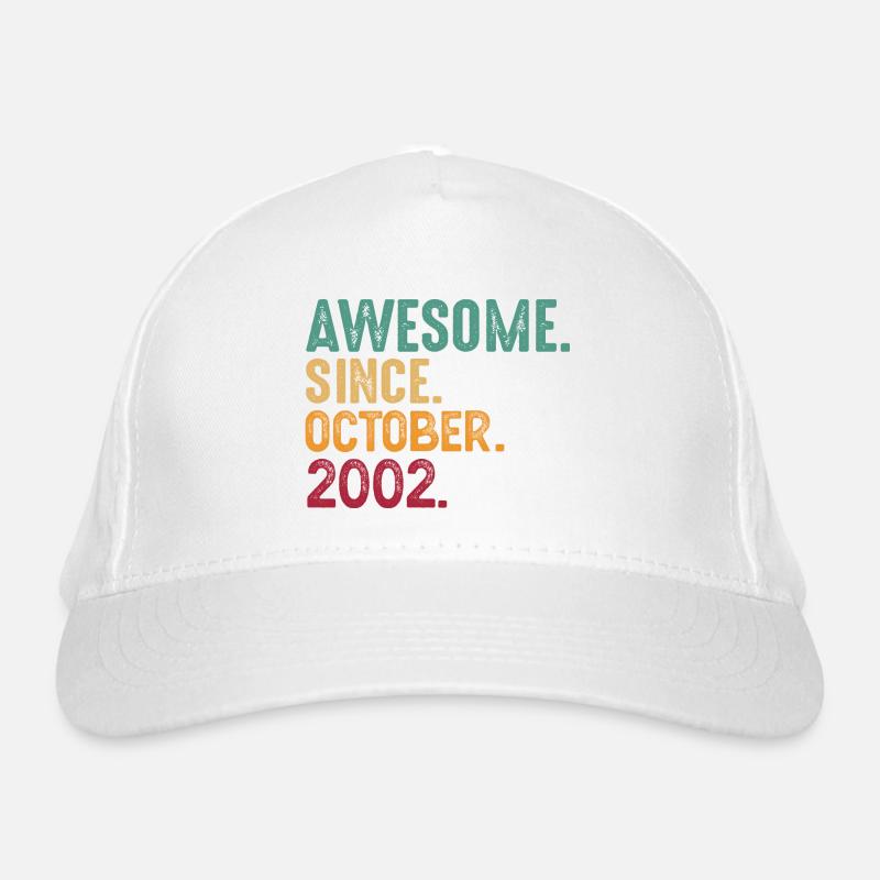 Octobre 2002 - Cadeau de 20e anniversaire. Légende. Casquette classique bio