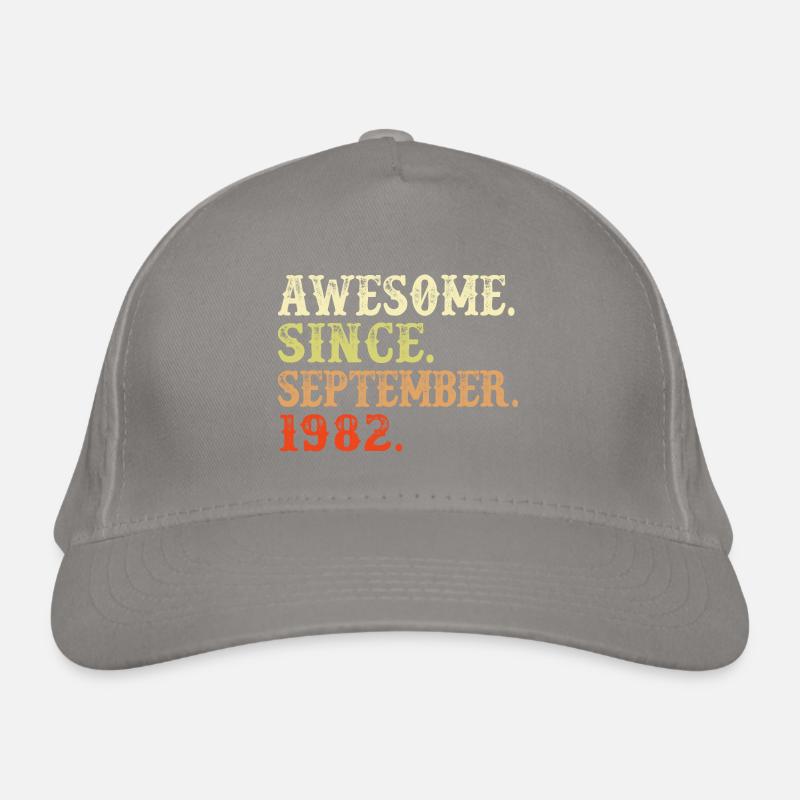Septembre 1982 - cadeau du 40e anniversaire. Génial. Casquette classique bio