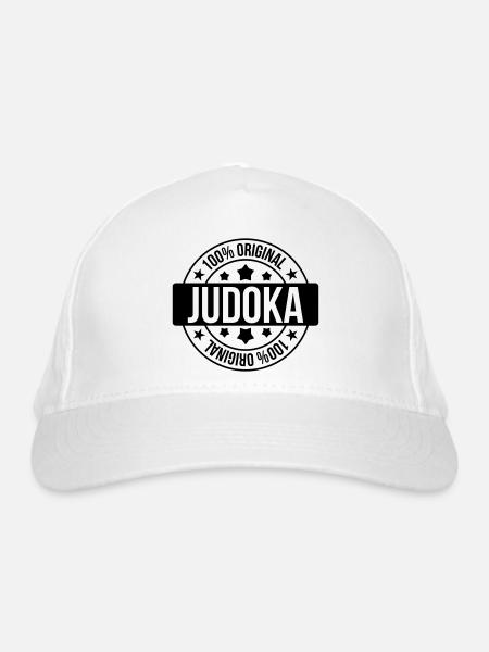 Judo / Judoka / Sport / Fight / Fighter / Strong - Organic Baseball Cap - white - Front
