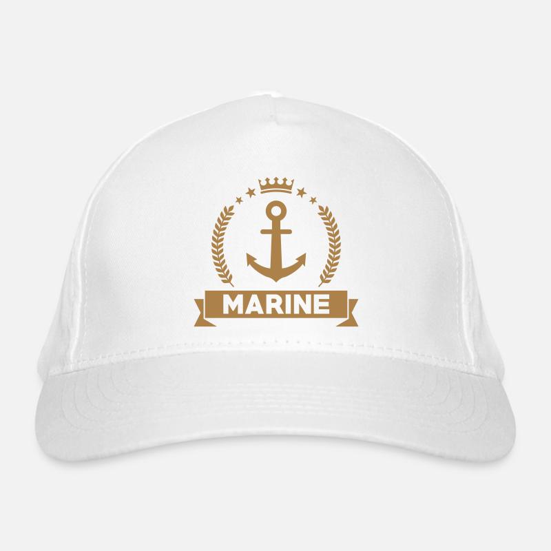 Marin / Marine / Bâteau / Ancre / Mer Casquette classique bio