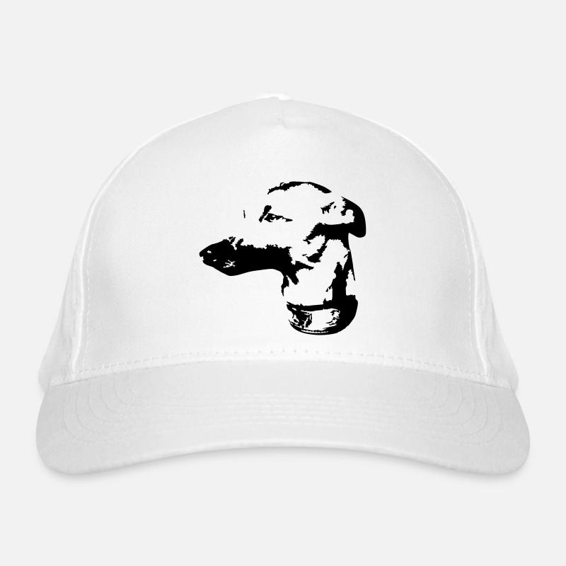 Whippet Kopf Bio-Baseballkappe