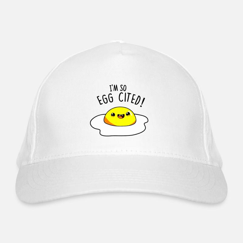 Egg-Cited Design Organic Baseball Cap