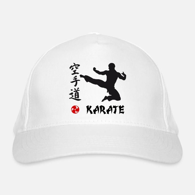 Karate schwarz Bio-Baseballkappe