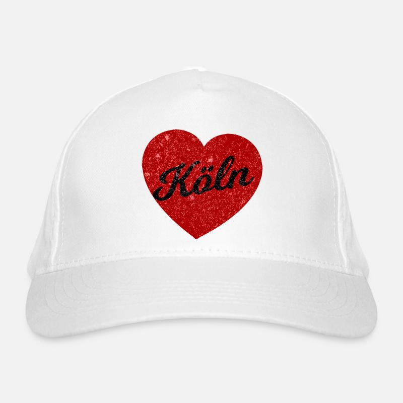 Kölsches Herz Bio-Baseballkappe