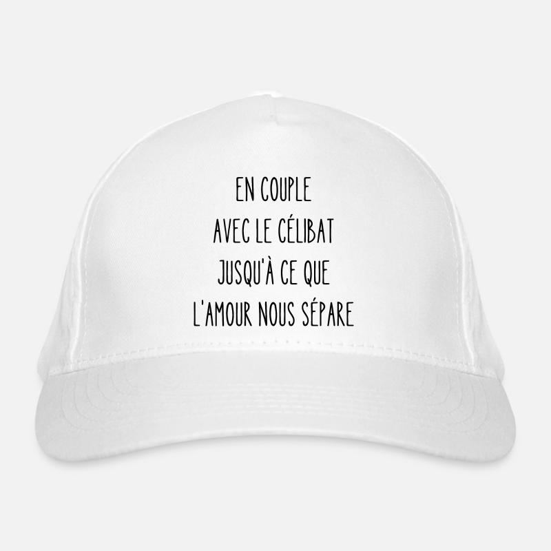 en couple avec le célibat Casquette classique bio