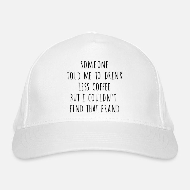 Moins de café Casquette classique bio