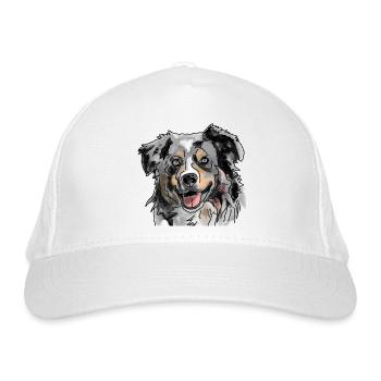 Berger australien - Casquette classique bio - blanc - Devant