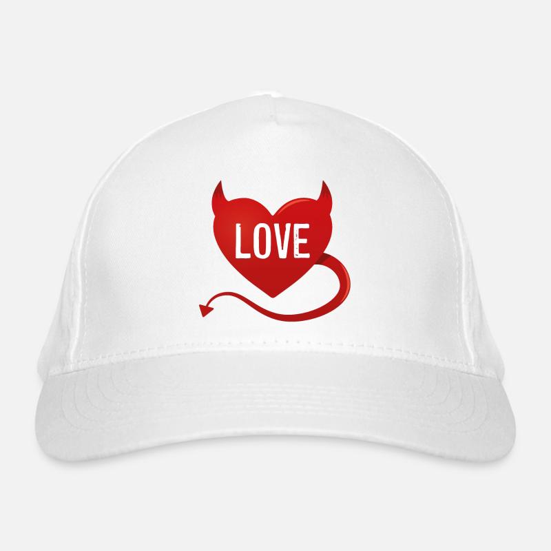 Devil Heart Love Organic Baseball Cap