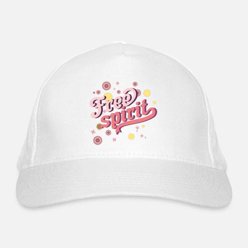 libre, libre, liberté, cool - Casquette classique bio - blanc