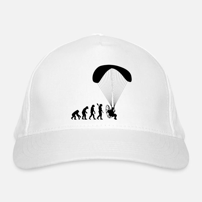 Motorschirmfahren Menschliche Evolution Lustig Bio-Baseballkappe