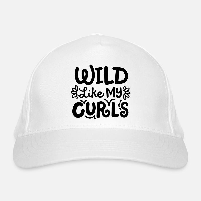 Locken lockiges Haar Bio-Baseballkappe