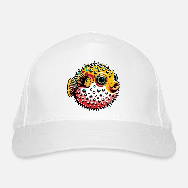 Kugelfisch Bio-Baseballkappe