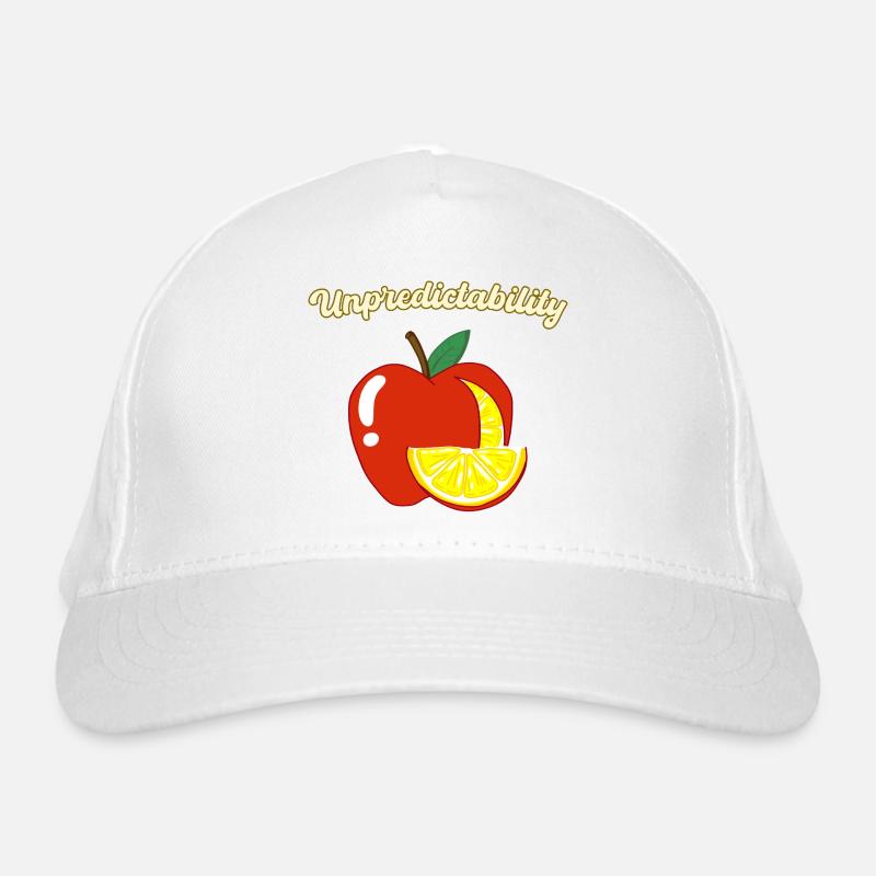 Unpredictability Apple Lemon Motivational Design Organic Baseball Cap