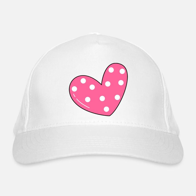 Herz-Muster Bio-Baseballkappe