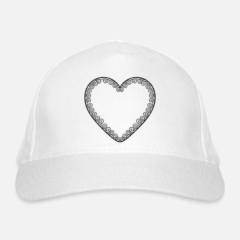Gingerbread Heart Empty – Heart Template Bavaria Motif Organic Baseball Cap