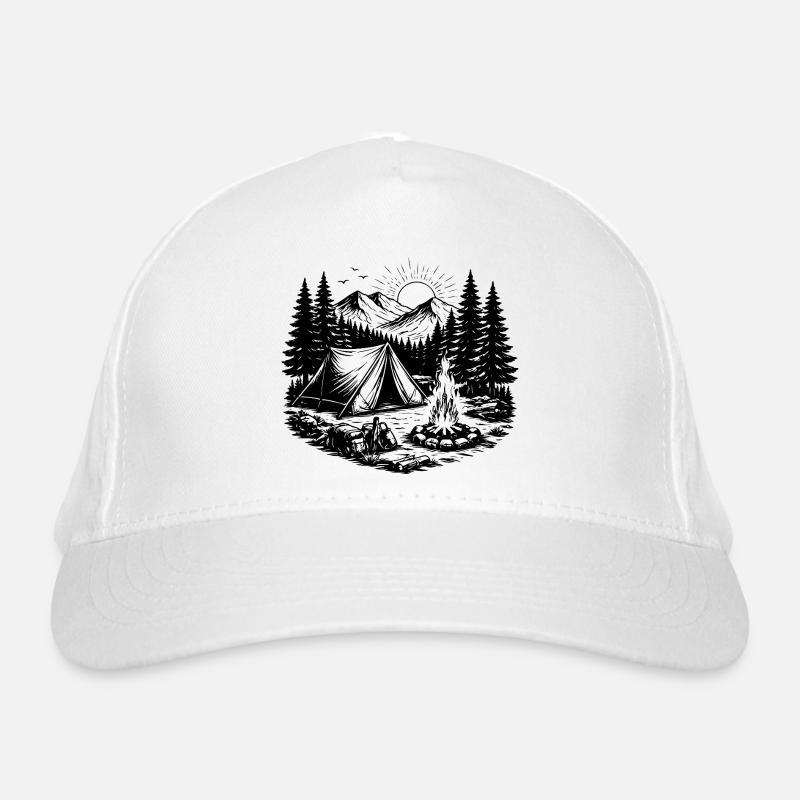 Camping Tent Forest Outdoor Casquette classique bio