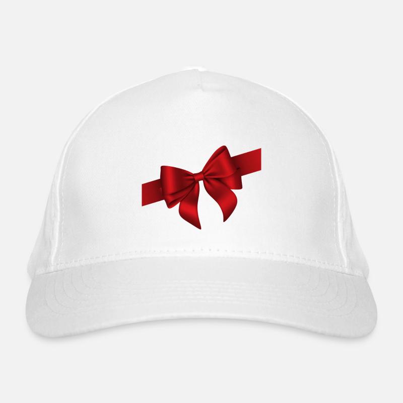 Red Bow Elegance Bio-Baseballkappe