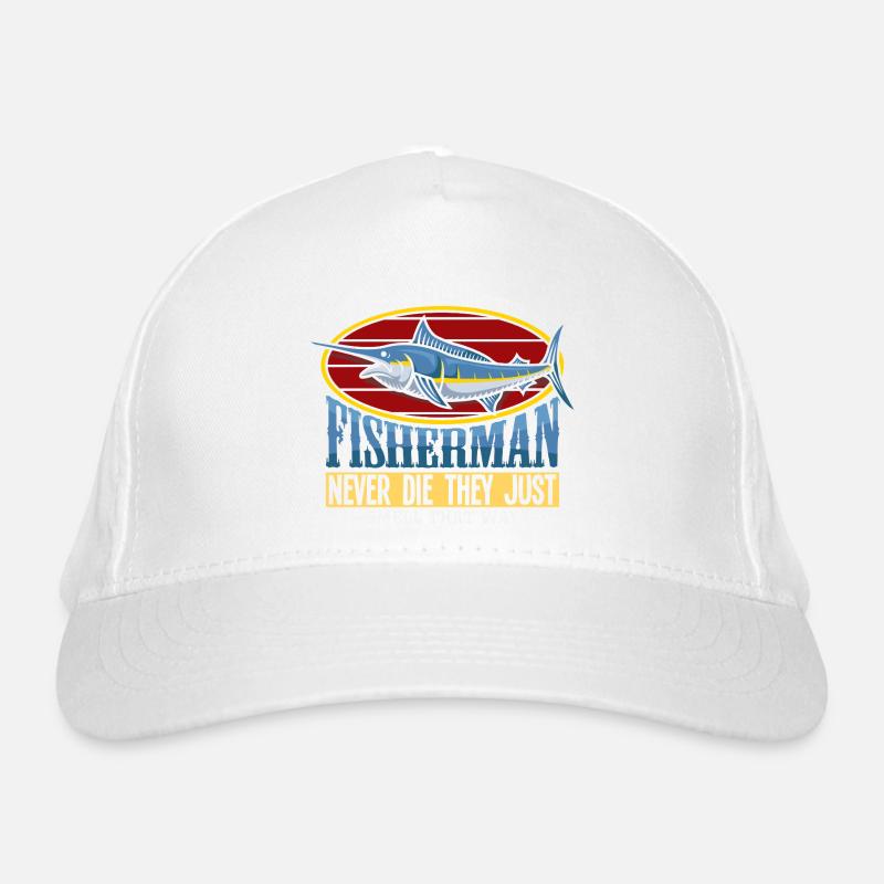 Fischer Rentner Senioren Rente Angeln Mann Bio-Baseballkappe