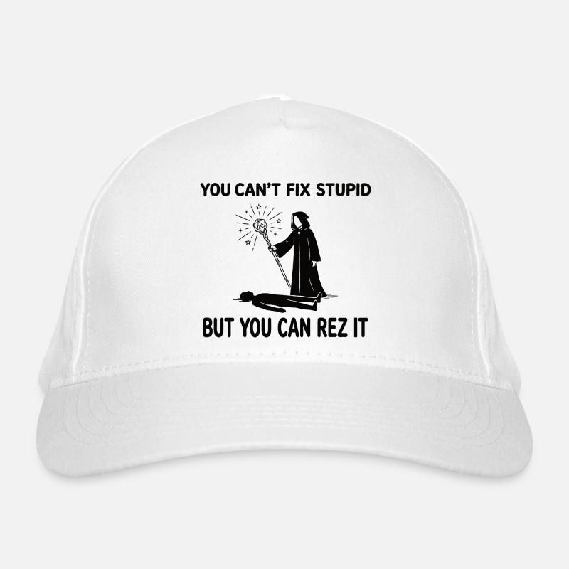 You Can't Fix Stupid – Wizard Heiler Design Bio-Baseballkappe