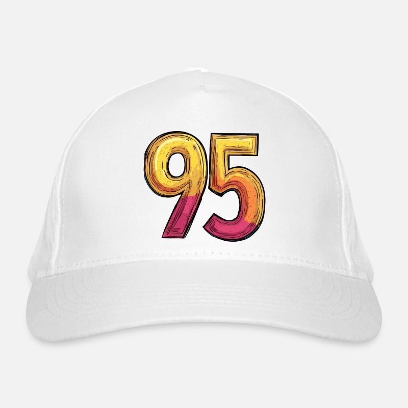 Chiffre 95 coloré Casquette classique bio